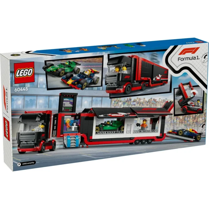 LEGO CITY CAMION F1 CU MASINILE F1 RB20 SI AMR24 60445 - imagine 16