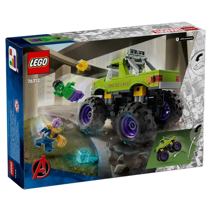 LEGO SUPER HEROES HULK IN VEHICUL DE TEREN CONTRA LUI THANOS 76312 - imagine 18