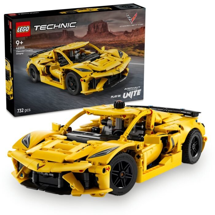 LEGO TECHNIC CHEVROLET CORVETTE STINGRAY 42205 - imagine 9