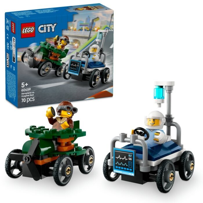 LEGO CITY PACHET DE CURSE AVION VS. PAT DE SPITAL 60459 - imagine 9
