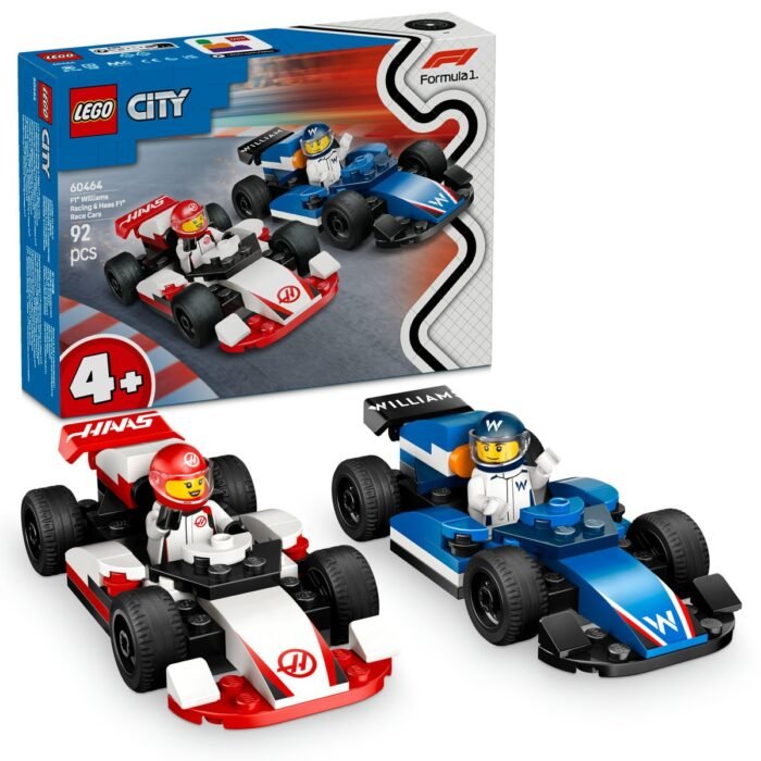 LEGO CITY MASINI DE CURSE F1 WILLIAMS RACING SI HAAS F1 60464 - imagine 9