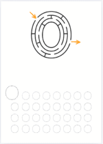 Set Labirinturi 003 - Literele Alfabetului: Rezolvăm si trasăm - imagine 3