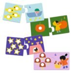 Puzzle duo tactil Primele numere, Djeco