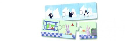 Puzzle trio Cauza-efect, Djeco