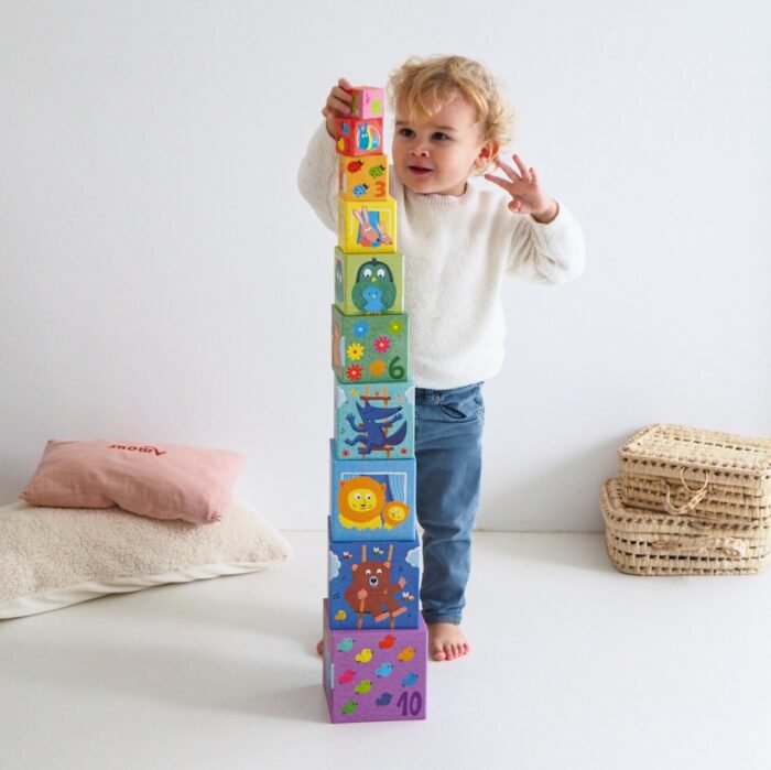 Turn de construit Curcubeu, Djeco - imagine 3