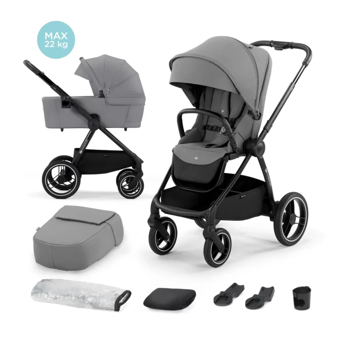 CARUCIOR KINDERKRAFT NEA, 2 IN 1, PLATINUM GREY - imagine 6