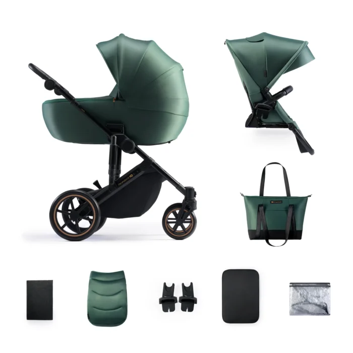 CARUCIOR 2 IN 1 KINDERKRAFT PRIME 2, DARK GREEN - imagine 6
