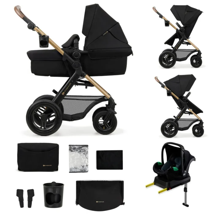 CARUCIOR MULTIFUNCTIONAL KINDERKRAFT MOOV 2 AIR 4IN1 PURE BLACK - imagine 6