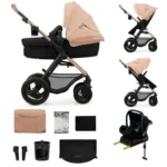 CARUCIOR MULTIFUNCTIONAL KINDERKRAFT MOOV 2 AIR 4IN1 SAND BEIGE - imagine 6