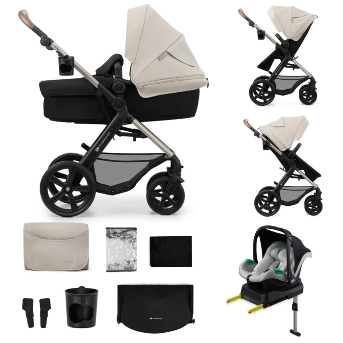 CARUCIOR MULTIFUNCTIONAL KINDERKRAFT MOOV 2 EVA 4IN1 MOON GREY - imagine 6
