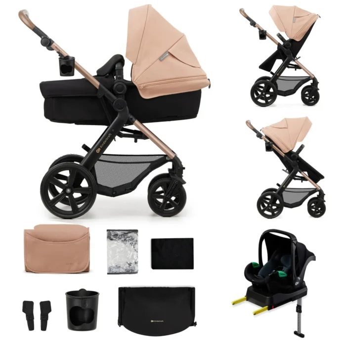 CARUCIOR MULTIFUNCTIONAL KINDERKRAFT MOOV 2 EVA 4IN1 SAND BEIGE - imagine 6