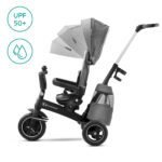 TRICICLETA KINDERKRAFT EASYTWIST, PLATINUM GREY - imagine 2