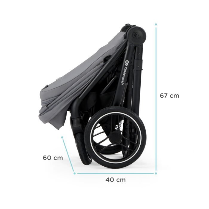 CARUCIOR KINDERKRAFT NEA, 2 IN 1, PLATINUM GREY - imagine 2