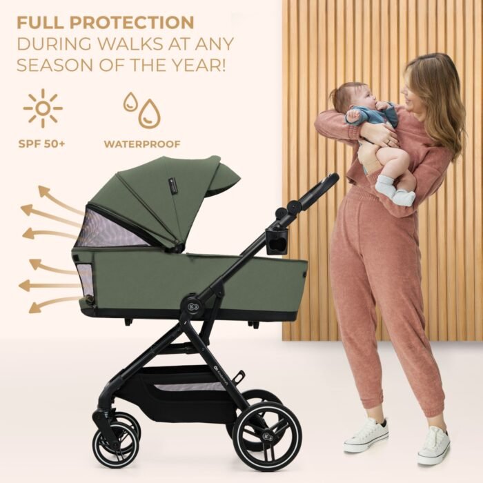 CARUCIOR KINDERKRAFT YOXI 3IN1 (MINK PRO) MISTIC GREEN - imagine 3