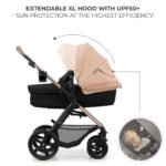 CARUCIOR MULTIFUNCTIONAL KINDERKRAFT MOOV 2 EVA 4IN1 SAND BEIGE - imagine 3