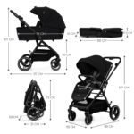CARUCIOR KINDERKRAFT YOXI 3IN1 (MINK PRO) PURE BLACK - imagine 4
