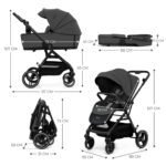 CARUCIOR KINDERKRAFT YOXI 3IN1 (MINK PRO) MOON GREY - imagine 4