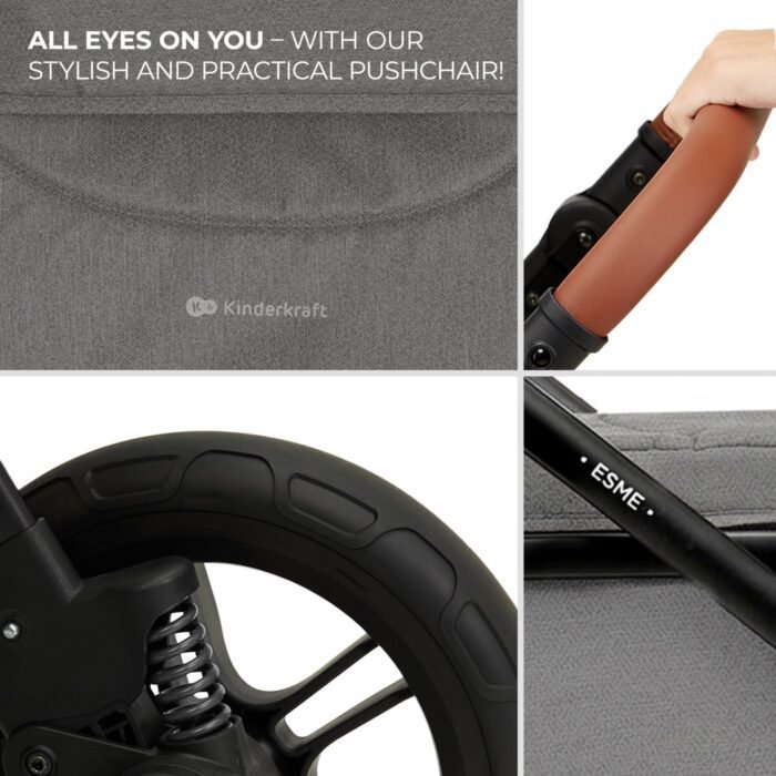 CARUCIOR KINDERKRAFT ESME, 3 IN 1, MOONLIGHT GREY - imagine 5