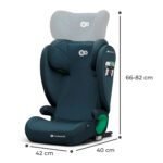 SCAUN AUTO KINDERKRAFT JUNIOR FIX2, I-SIZE 100-150 CM, HARBOR BLUE - imagine 5