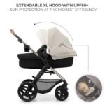 CARUCIOR MULTIFUNCTIONAL KINDERKRAFT MOOV 2 EVA 4IN1 MOON GREY - imagine 5