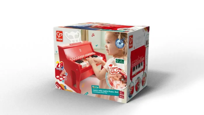 HAPE PIAN ELECTRONIC ROSU CU LUMINI - imagine 6