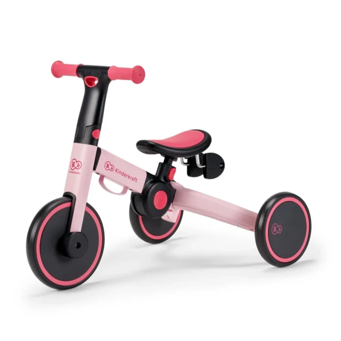 BICICLETA DE ECHILIBRU / TRICICLETA KINDERKRAFT 4TRIKE, CANDY PINK - imagine 6