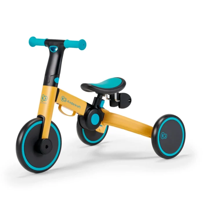 BICICLETA DE ECHILIBRU / TRICICLETA KINDERKRAFT 4TRIKE, PRIMROSE YELLOW - imagine 6