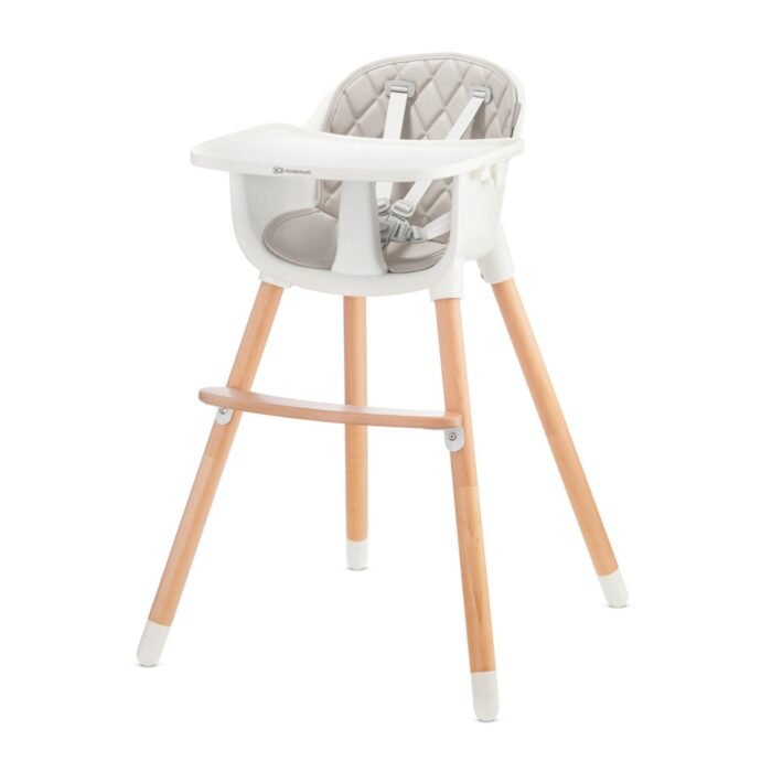 SCAUN DE MASA KINDERKRAFT SIENNA, 2 IN 1, GREY - imagine 3