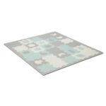 COVORAS DE JOACA KINDERKRAFT LUNO SHAPES, PUZZLE 3D, SPUMA, MINT - imagine 2