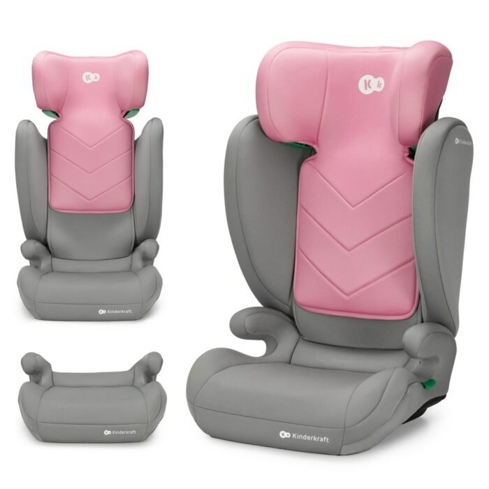 SCAUN AUTO KINDERKRAFT I-SPARK, I-SIZE 100-150 CM, PINK - imagine 3