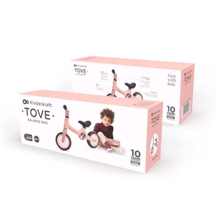 BICICLETA FARA PEDALE KINDERKRAFT TOVE, ROZ - imagine 4