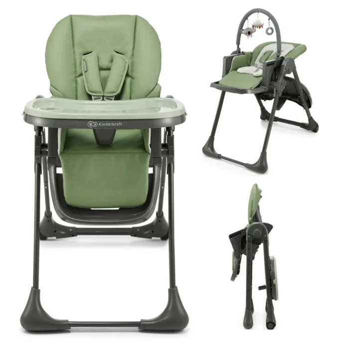 SCAUN DE MASA KINDERKRAFT TUMMIE, PLIABIL, GREEN - imagine 7