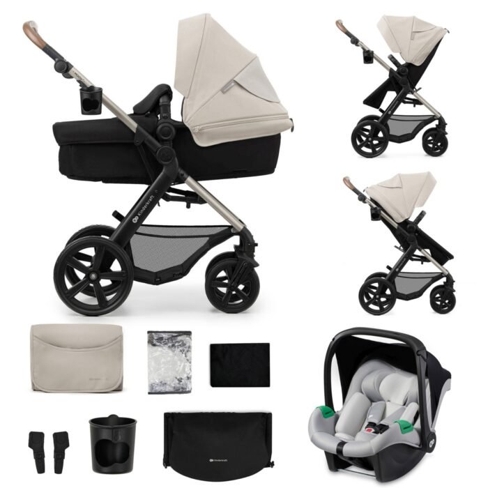 CARUCIOR 3 IN 1 KINDERKRAFT MOOV 2, MOONLIGHT GREY - imagine 5