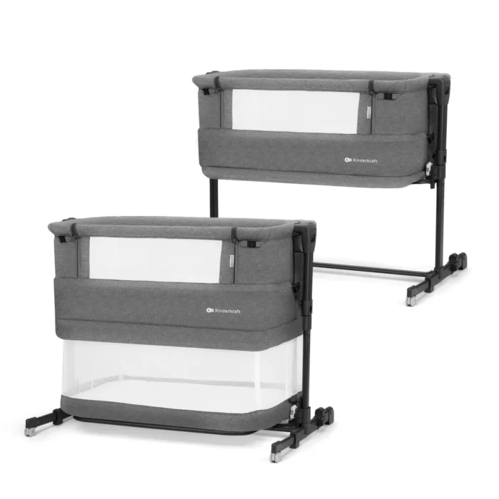 PATUT CO-SLEEPER KINDERKRAFT NESTE GROW, GRI INCHIS - imagine 6