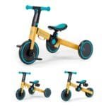 BICICLETA DE ECHILIBRU / TRICICLETA KINDERKRAFT 4TRIKE, PRIMROSE YELLOW - imagine 3