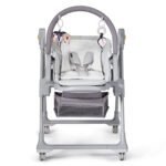 SCAUN DE MASA KINDERKRAFT LASTREE, 2 IN 1, TRANSFORMABIL, GREY - imagine 3