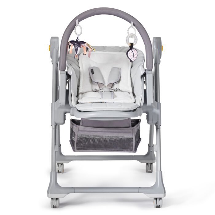 SCAUN DE MASA KINDERKRAFT LASTREE,  2 IN 1, TRANSFORMABIL, GREY - imagine 3