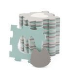 COVORAS DE JOACA KINDERKRAFT LUNO SHAPES, PUZZLE 3D, SPUMA, MINT - imagine 3