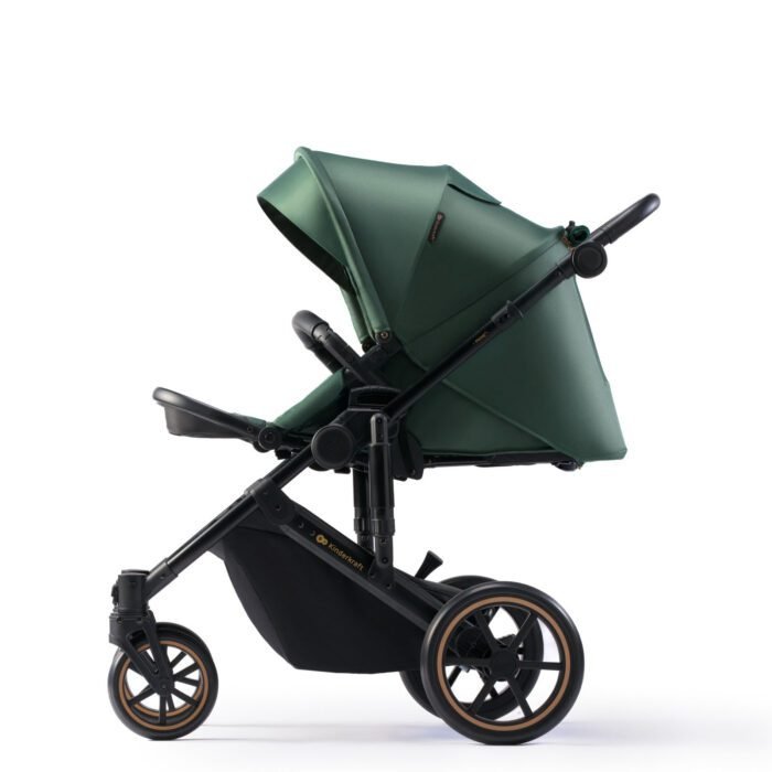 CARUCIOR 2 IN 1 KINDERKRAFT PRIME 2, DARK GREEN - imagine 3