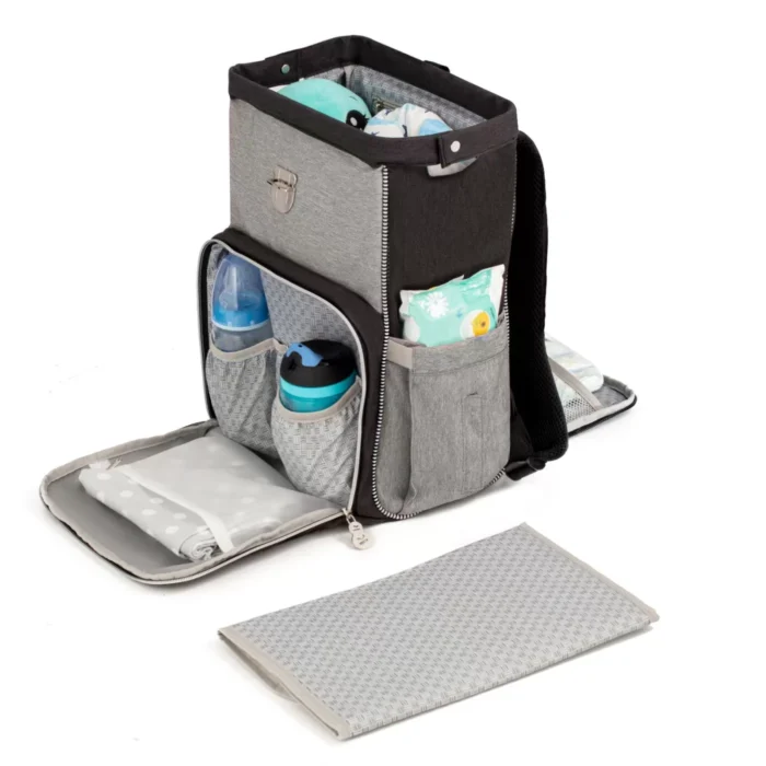 GEANTA MULTIFUNCTIONALA MAMICI KINDERKRAFT MOLLY, BLACK - imagine 8