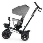 TRICICLETA KINDERKRAFT SPINSTEP, GREY - imagine 8