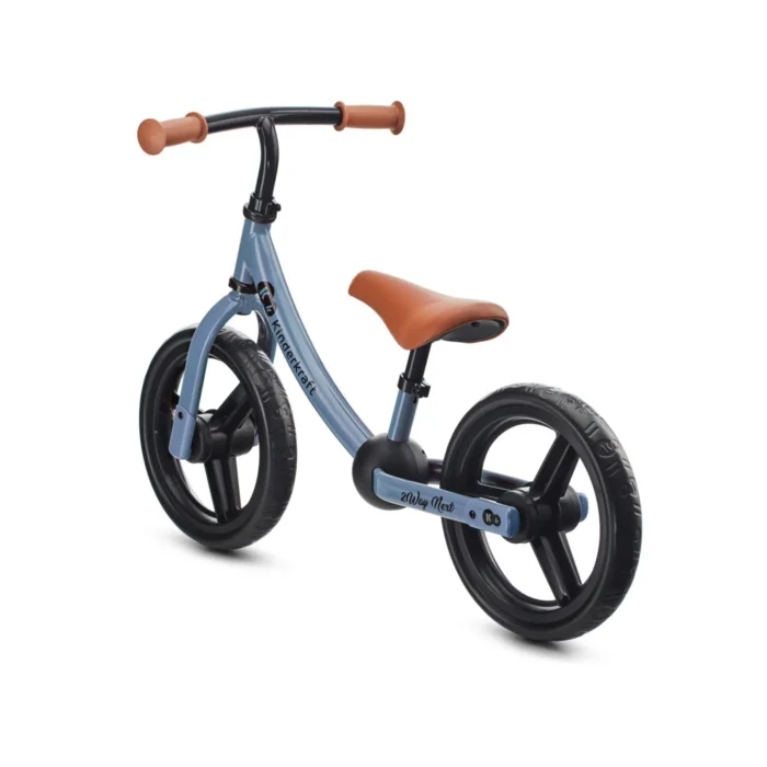 BICICLETA FARA PEDALE, KINDERKRAFT - 2WAY NEXT, PORTOCALIU, 12INCH, BLUE SKY - imagine 7