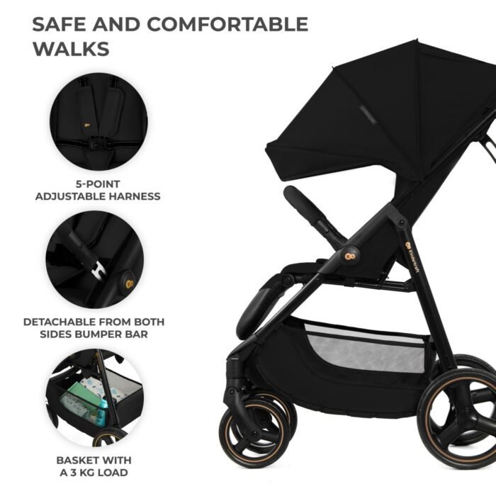 CARUCIOR SPORT KINDERKRAFT TRIG3 ONYX BLACK - imagine 3
