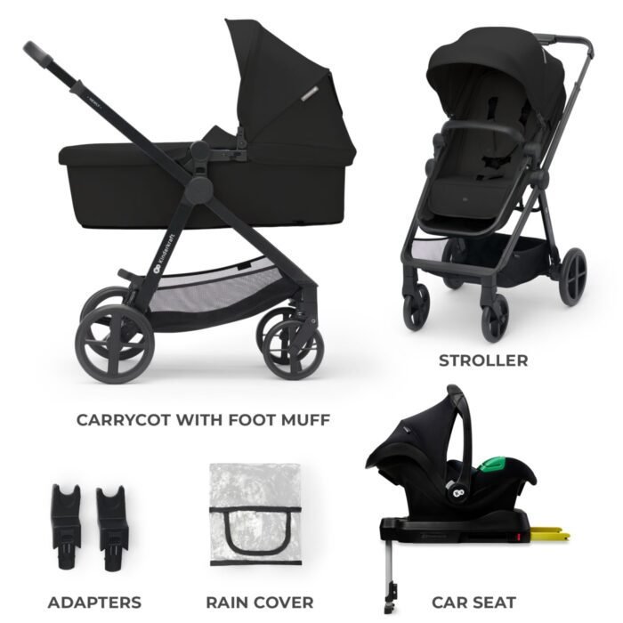 CARUCIOR KINDERKRAFT NEWLY, 4 IN 1, CLASSIC BLACK - imagine 3
