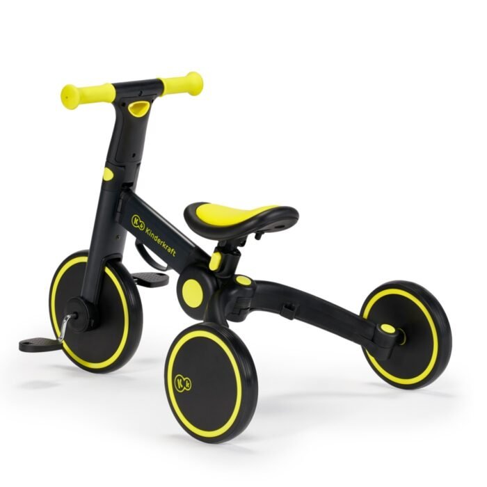 BICICLETA DE ECHILIBRU / TRICICLETA KINDERKRAFT 4TRIKE, BLACK VOLT - imagine 5