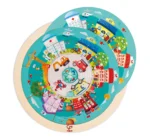 HAPE PUZZLE ROTUND CU 2 FETE - imagine 8