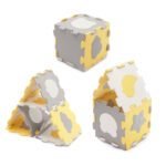 COVORAS DE JOACA KINDERKRAFT LUNO SHAPES, PUZZLE 3D, SPUMA, YELLOW - imagine 4