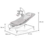 SEZLONG 3 IN 1, KINDERKRAFT FELIO 2, STONE GREY - imagine 4