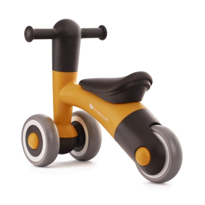 BICICLETA DE ECHILIBRU KINDERKRAFT MINIBI, HONEY YELLOW - imagine 4