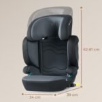 SCAUN AUTO KINDERKRAFT XPAND 2 I-SIZE 100-150 CM, GRAPHITE BLACK - imagine 4
